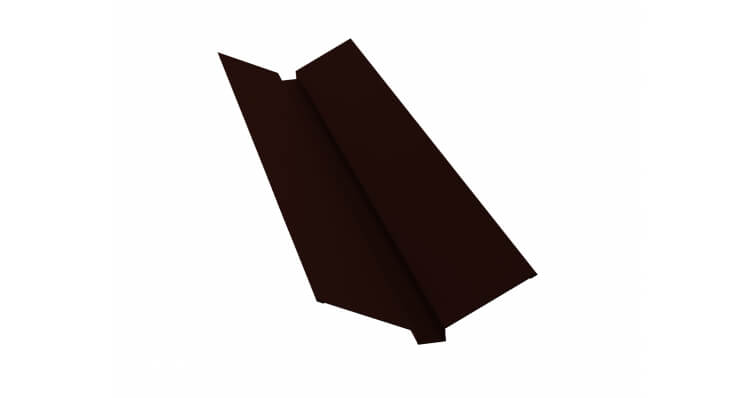 Планка карнизная 100х65 0,5 GreenCoat Pural BT, matt RR 32 темно-коричневый (RAL 8019 серо-коричневый) (2м)