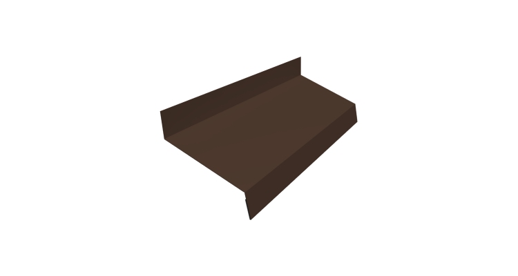 Отлив простой 50 0,45 PE с пленкой RAL 8017 шоколад (2м)