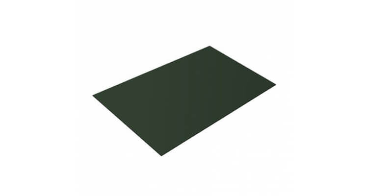 Плоский лист 0,5 GreenCoat Pural Matt с пленкой RR 11 темно-зеленый (RAL 6020 хромовая зелень)