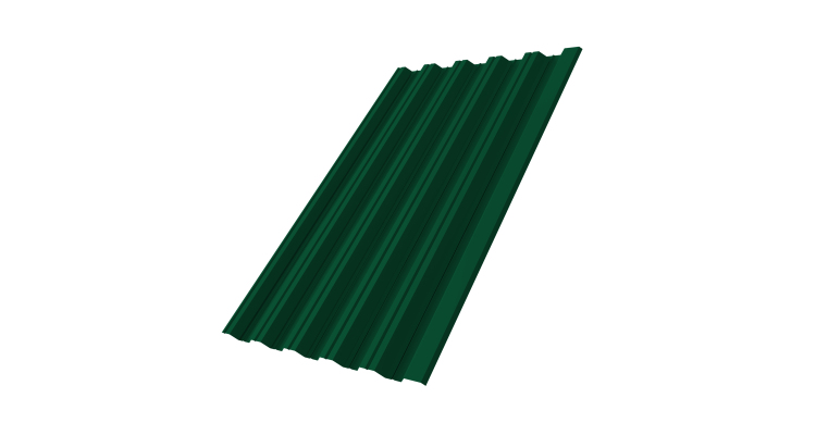 Профнастил НС35R 0,5 Satin RAL 6005 зеленый мох