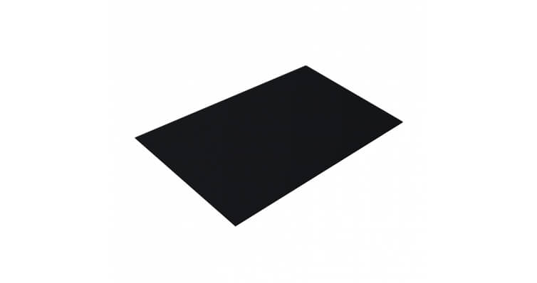 Плоский лист 0,5 Стальной бархат RAL 9005 черный
