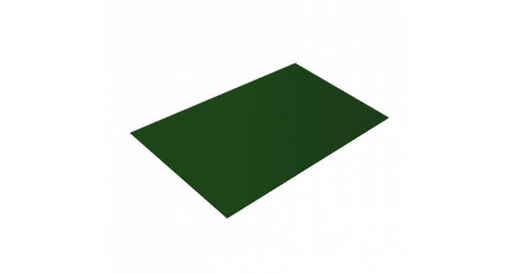 Плоский лист 0,4 PE с пленкой RAL 6002 лиственно-зеленый