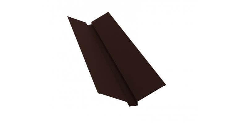 Планка ендовы верхней 115x30x115 GreenCoat Pural RR 887 шоколадно-коричневый