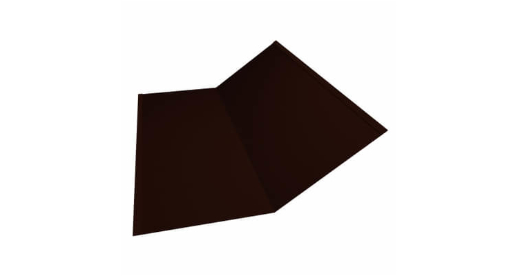 Планка ендовы нижней 300x300 Velur20 RR 32 темно-коричневый