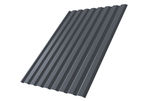 Профнастил С20А 0.5 PurLite Мatt RAL 7024 мокрый асфальт