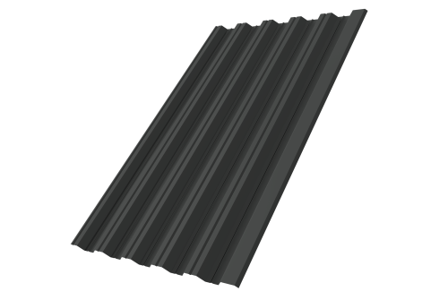 Профнастил HC35R 0,5 Satin RAL 7016 антрацитово-серый