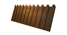 Профнастил С8А фигурный 0,45 Print Elite Golden Wood TwinColor