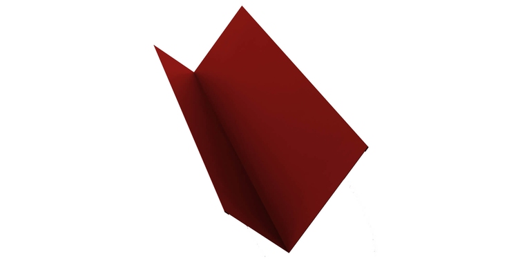 Планка примыкания 90х140 0,5 Satin с пленкой RAL 3011 коричнево-красный