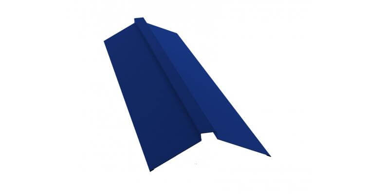 Планка конька плоского 115х30х115 0,45 PE RAL 5002 ультрамариново-синий (2м)