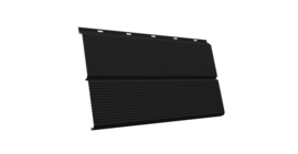 ЭкоБрус 0,345 Gofr GL 0.5 Satin Маtt RAL 9005 черный