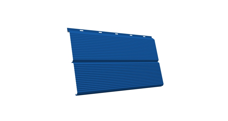 ЭкоБрус 0,345 Gofr GL 0.45 PE с пленкой RAL 5005 сигнальный синий