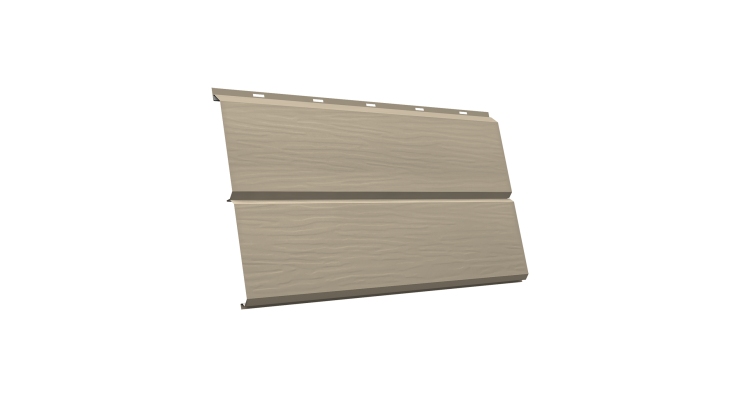 ЭкоБрус 3D GL 0.45 PE с пленкой RAL 1015 светлая слоновая кость