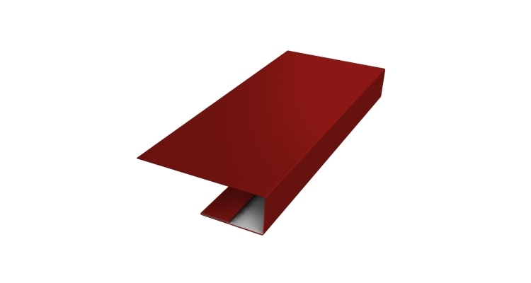 J-Профиль 12мм 0,5 Satin с пленкой RAL 3011 коричнево-красный (2м)