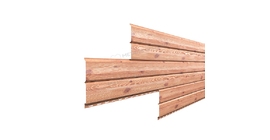 Сайдинг Металл Профиль Lбрус-15х240 (ECOSTEEL_T-12-Золотой Орех-0.45)