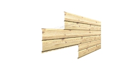 Сайдинг Металл Профиль Lбрус-15х240 (ECOSTEEL_T-12-Орех-0.45)