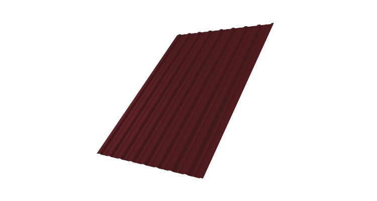 Профнастил С10A 0,45 PE-Double RAL 3005 красное вино
