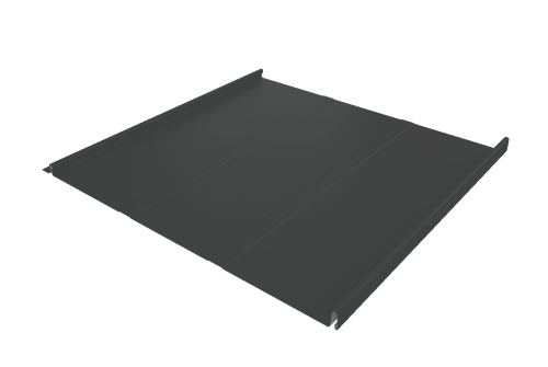 Фальц двойной стоячий Line Grand Line 0,45 PE с пленкой на замках RAL 7016 антрацитово-серый