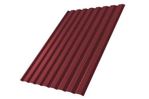 Профнастил С20А 0.5 Satin RAL 3005 красное вино