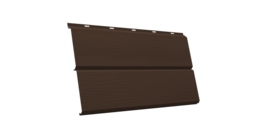 ЭкоБрус 3D 0,345 GL 0.45 Drap ST с пленкой RAL 8017 шоколад