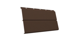 ЭкоБрус 0,345 Gofr 0.45 Drap TX с пленкой RAL 8017 шоколад