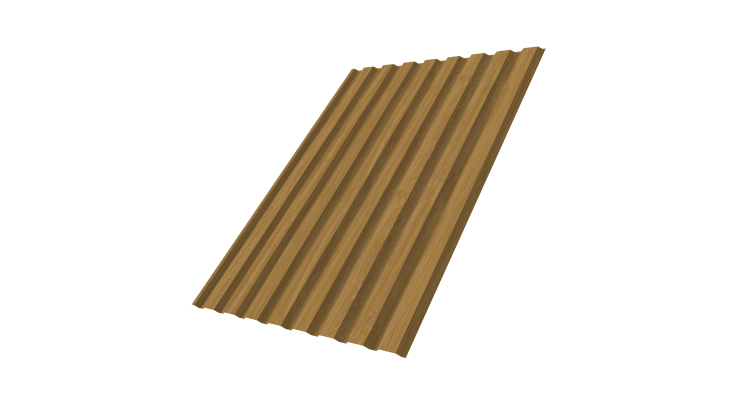 Профнастил С20A 0.45 Print Elite Honey Wood TwinColor