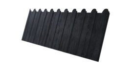 Профнастил С8A фигурный 0,45 Print Premium Grey Wood TwinColor