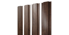 Штакетник Прямоугольный с прямым резом 0,45 Print Premium Antique Wood TwinColor