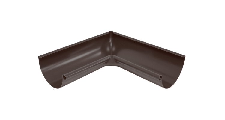 Угол желоба внутренний 90 гр 125 мм Мatt RAL 8017 шоколад
