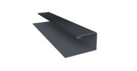 Планка П-образная Блок-хаус new 0,45 Drap TwinColor RAL 7024 мокрый асфальт (2м)