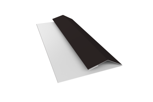 Планка финишная Блок-хаус new 0,45 Drap TX RAL 9005 черный (2м)