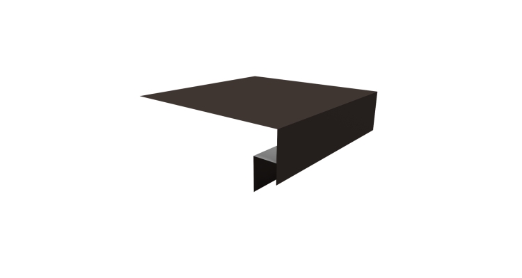 Планка околооконная сложная Блок-хаус new 200х50х27 0,5 Drap RR 32 темно-коричневый (3м)