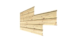 Сайдинг Металл Профиль Lбрус-XL-В-14х335 (ECOSTEEL_T-12-Орех-0.45)