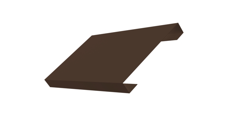 Ламель лицевая 150 забора жалюзи Texas 0.45 PE-Double с пленкой RAL 8017 шоколад