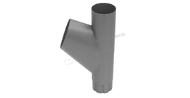 Тройник трубы Металл Профиль Foramina Freeze D100 Grey