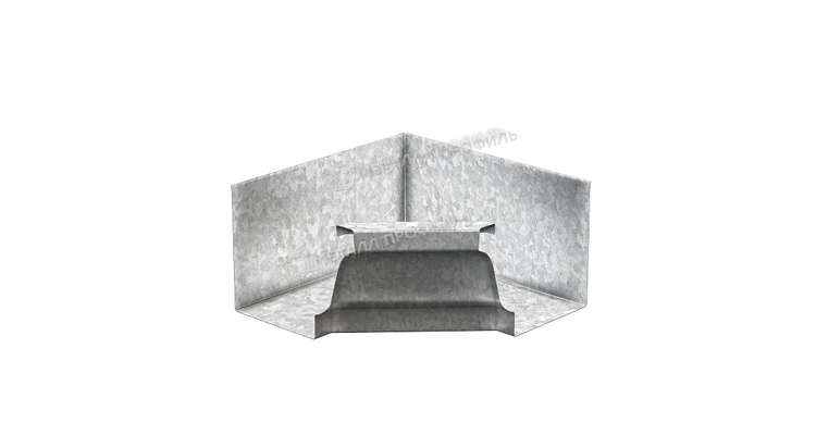 Угол желоба внутренний Металл Профиль БЮДЖЕТ 120х86 Цинк