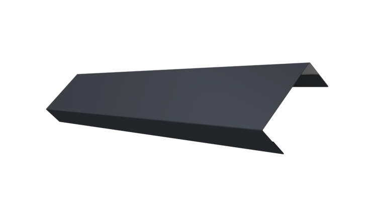 Ламель лицевая 50 забора жалюзи Texas 0.45 Drap TwinColor с пленкой RAL 7024 мокрый асфальт