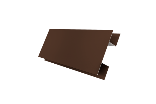 Планка H-образная Экобрус 0,45 Drap RAL 8017 шоколад (3м)