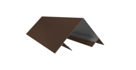 Планка угла внешнего составная верхняя 0,45 Drap ST RAL 8017 шоколад (3м)