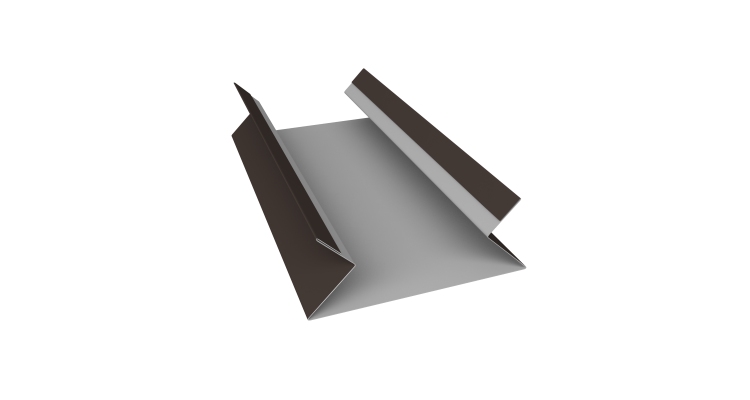 Планка угла внутреннего составная верхняя 0,45 Drap ST RR 32 темно-коричневый (3м)