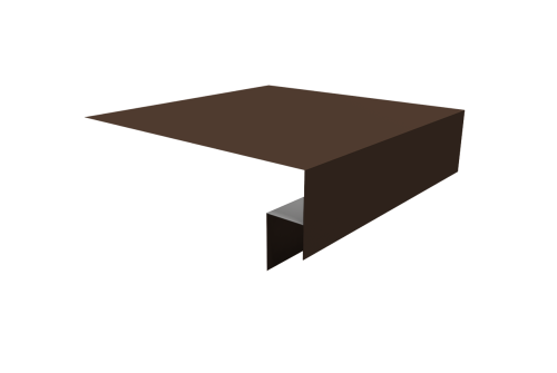 Планка околооконная сложная Экобрус Grand Line 200х50х25 0,45 Drap TX RAL 8017 шоколад (3м)