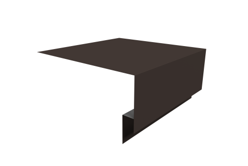 Планка околооконная сложная Экобрус Grand Line 250х75х25 0,5 Drap TX RAL 7016 антрацитово-серый (3м)