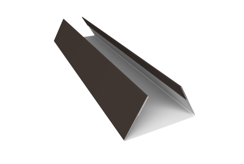 Планка стыковочная составная нижняя 0,45 Drap ST RR 32 темно-коричневый (3м)