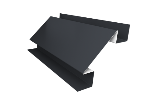 Угол внутренний сложный 75мм 0,45 Drap TX RAL 7024 мокрый асфальт (3м)