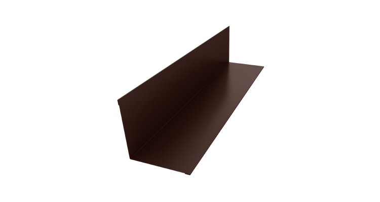 Угол внутренний 110х110 0,45 PE с пленкой RAL 8017 шоколад (3м)