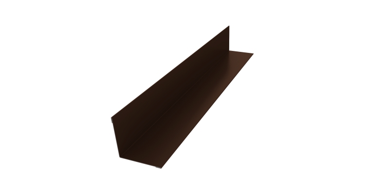 Угол внутренний 30х30 0,45 PE с пленкой RAL 8017 шоколад (3м)