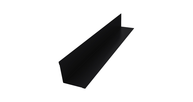 Угол внутренний 30х30 0,5 Satin с пленкой RAL 9005 черный (2м)