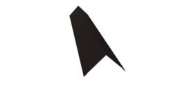 Угол внешний 110х110 0,45 PE с пленкой RAL 9005 черный (2м)