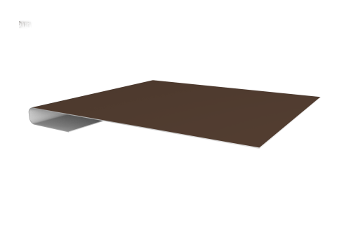 Планка завершающая 0,5 Satin Matt RAL 8017 шоколад (3м)
