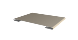 Планка стыковочная 0,5 Satin с пленкой RAL 1015 светлая слоновая кость (2м)