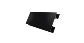 Планка H-образная стыковочная сложная 0,45 Drap TR RAL 9005 черный (3м)